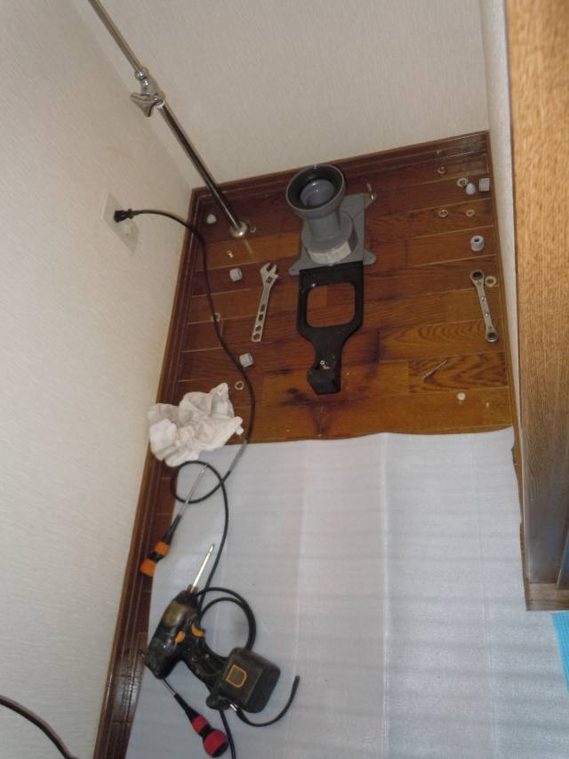 栃木矢板　トイレ施工中